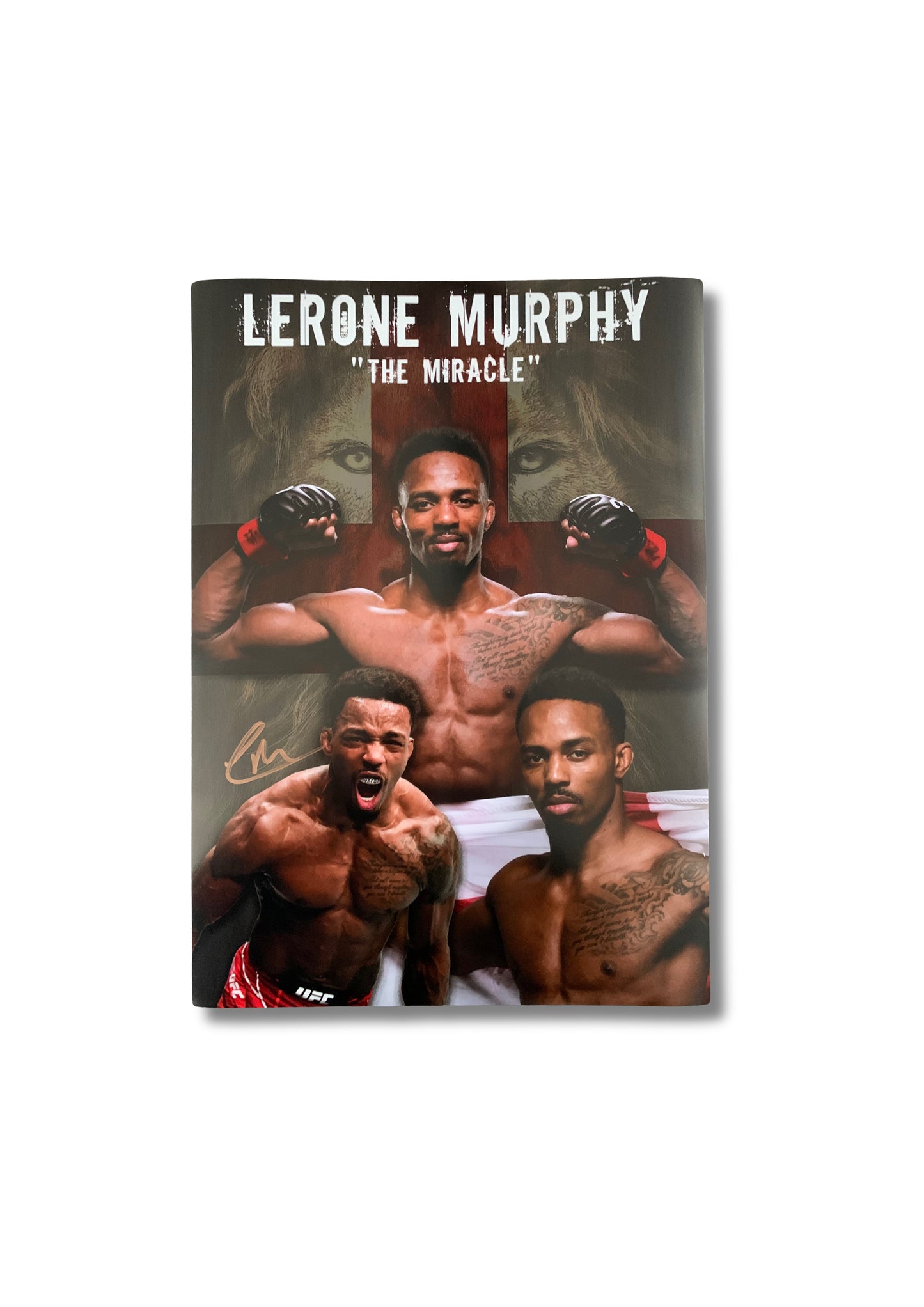 Lerone Murphy UFC signed framed montage poster