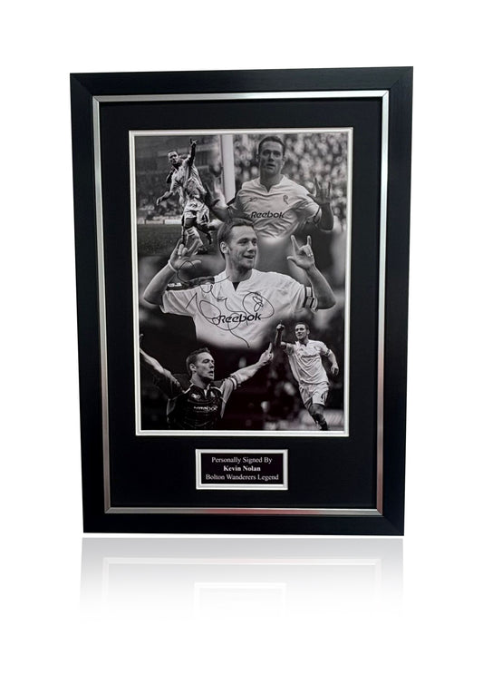 Kevin Nolan Bolton Wanderers signed framed photo montage