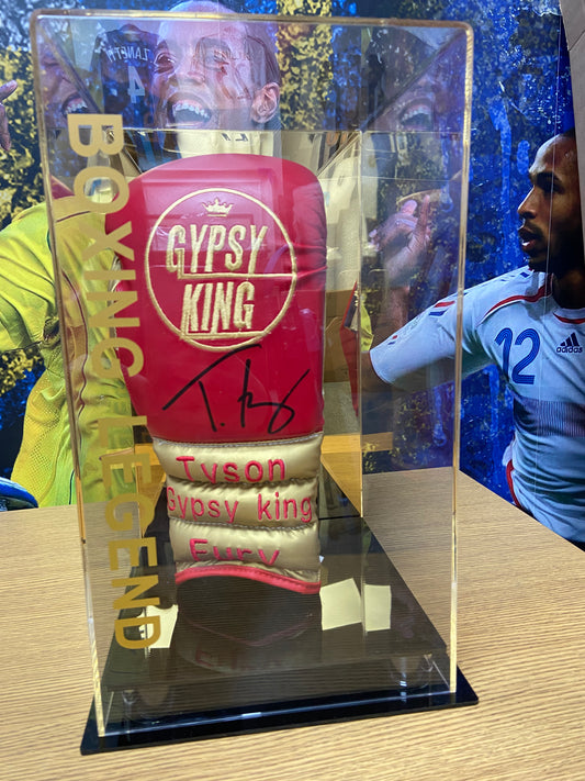 Tyson Fury The Gypsy King signed glove in acrylic box