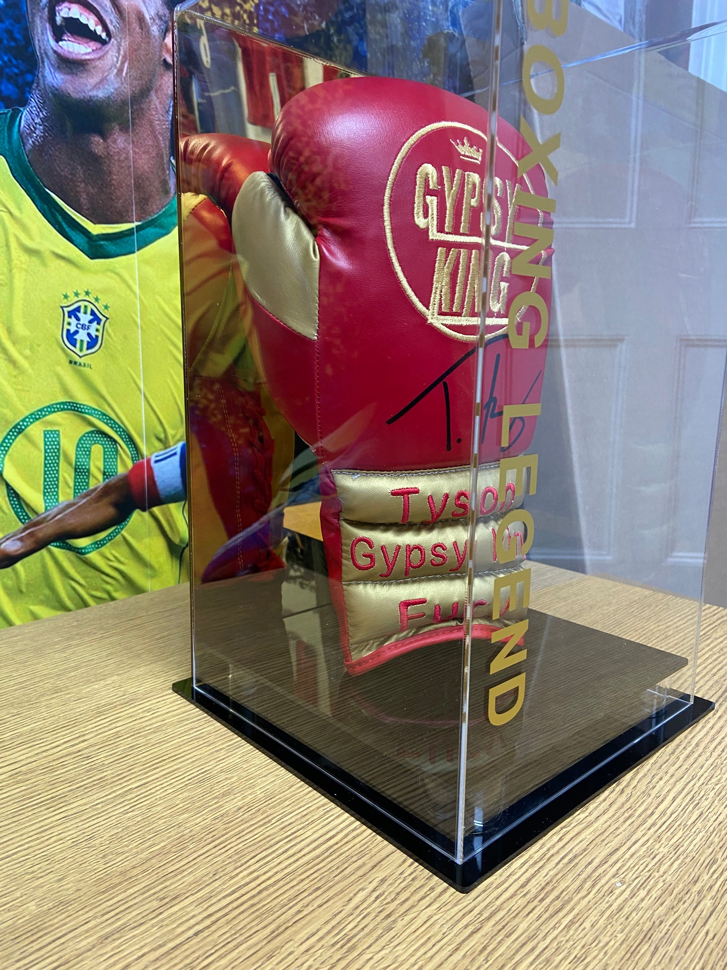 Tyson Fury The Gypsy King signed glove in acrylic box