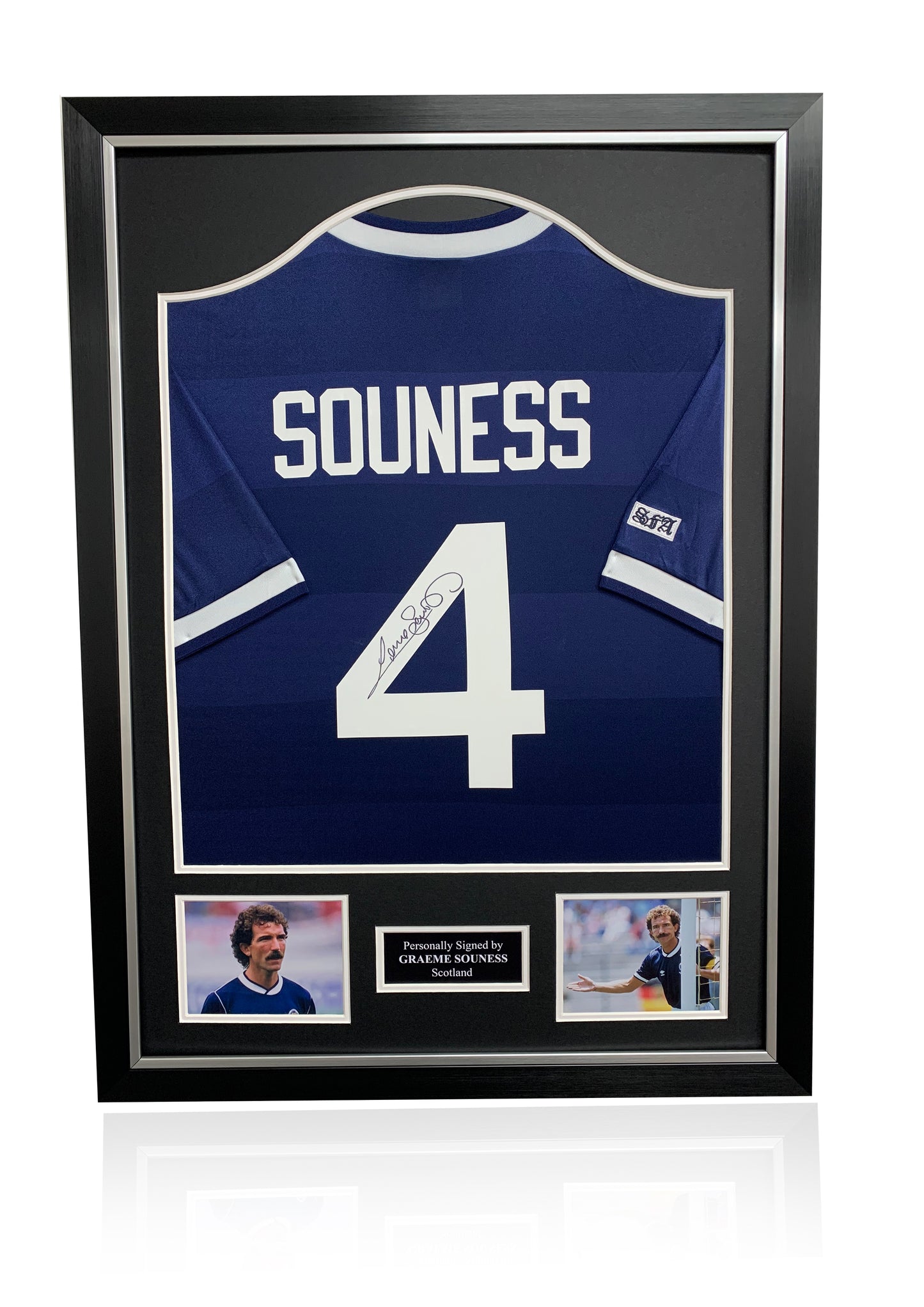 Graeme Souness Signed Framed Scotland Shirt