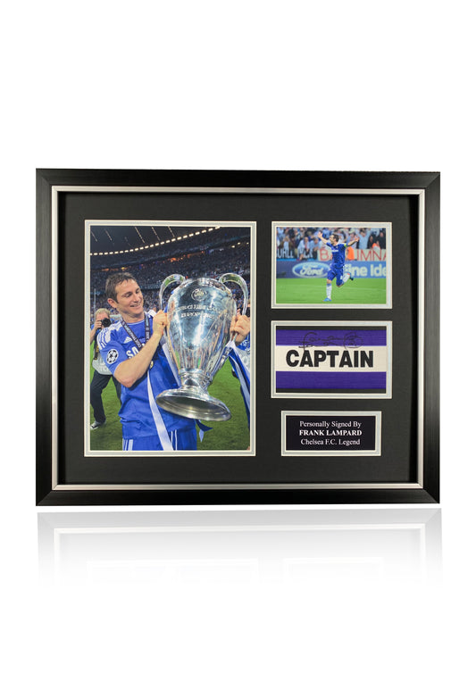 Frank Lampard signed framed Chelsea captains armband