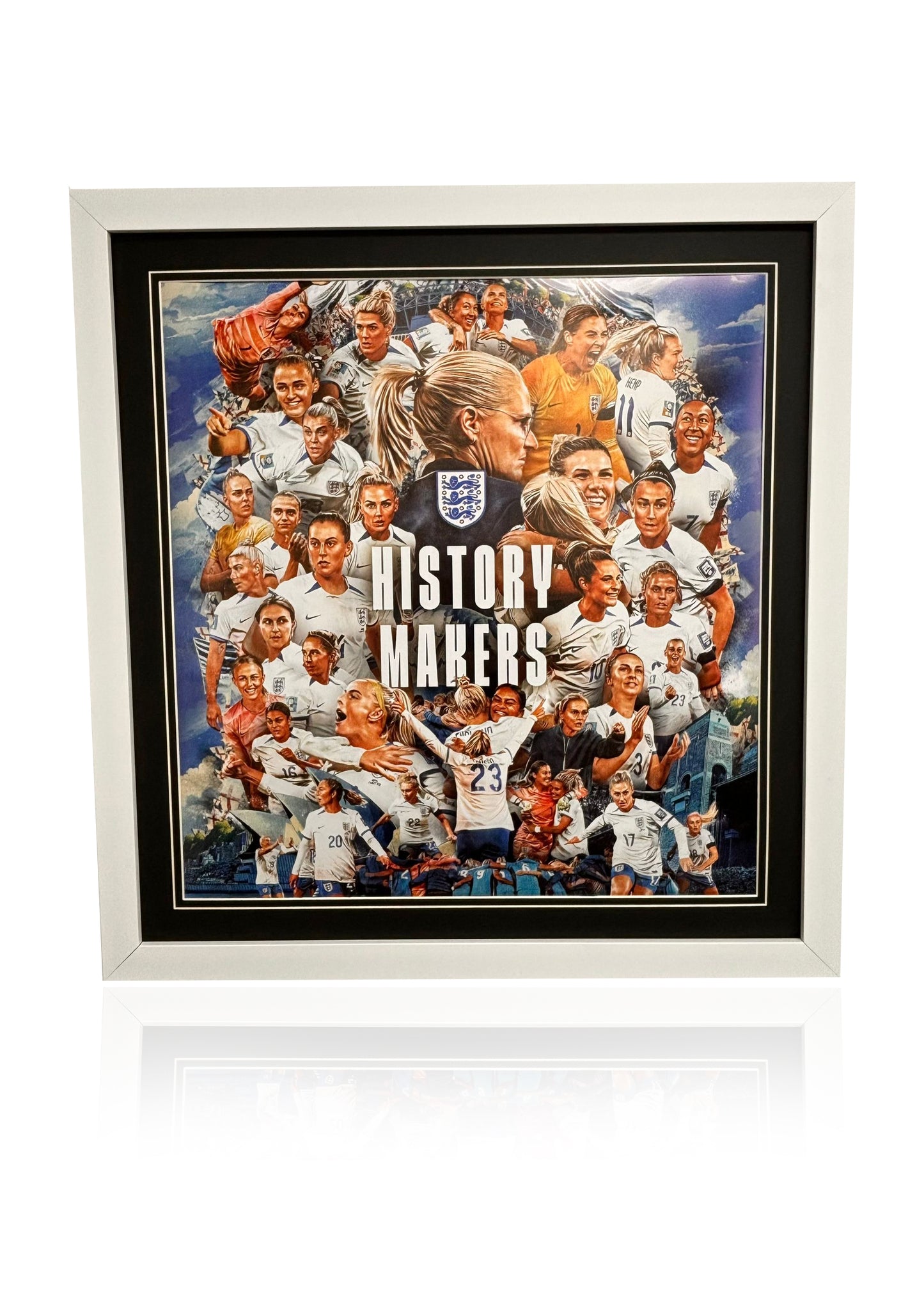 Lionesses iconic history maker framed poster