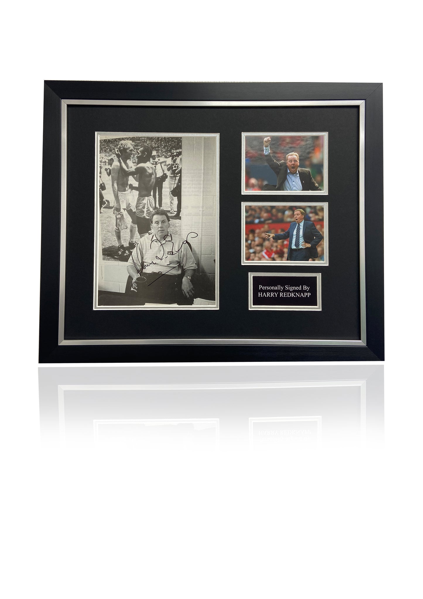 Harry Redknapp signed framed football photo montage