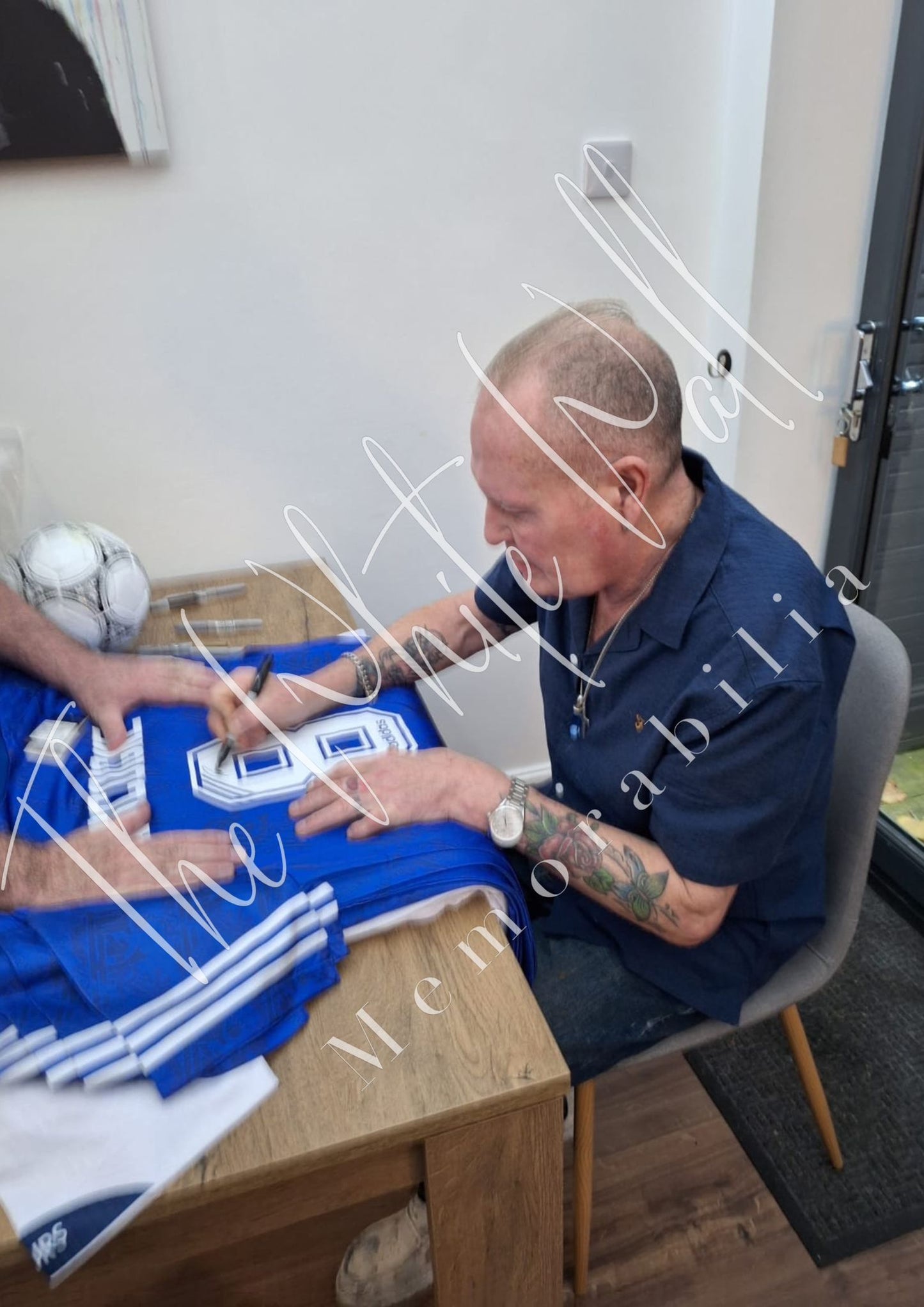 Paul Gazza Gascoigne Signed Framed Rangers Shirt