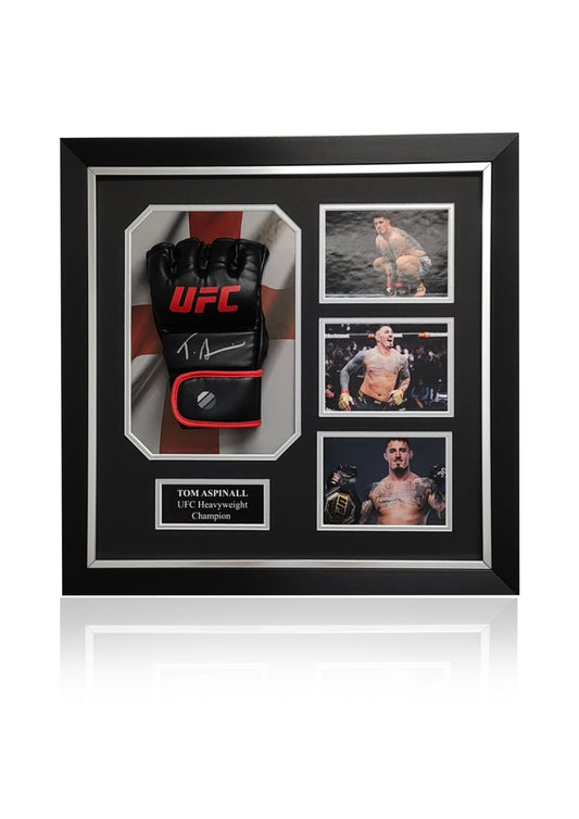 Tom Aspinall UFC glove signed and framed