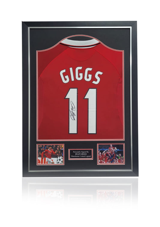 Ryan Giggs Manchester United 99 signed framed shirt