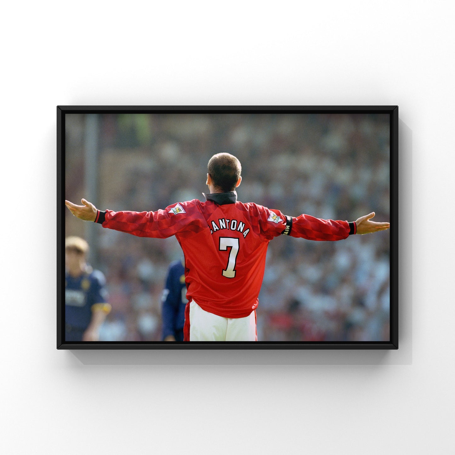 Eric Cantona celebration unsigned poster