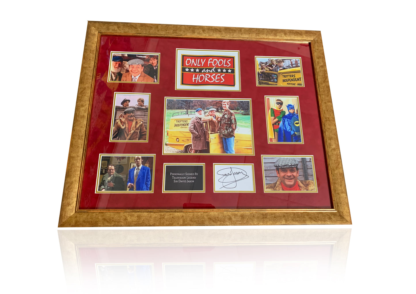 David Jason Only Fools and Horses hand signed framed deluxe photo montage