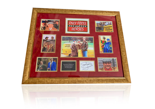 David Jason Only Fools and Horses hand signed framed deluxe photo montage
