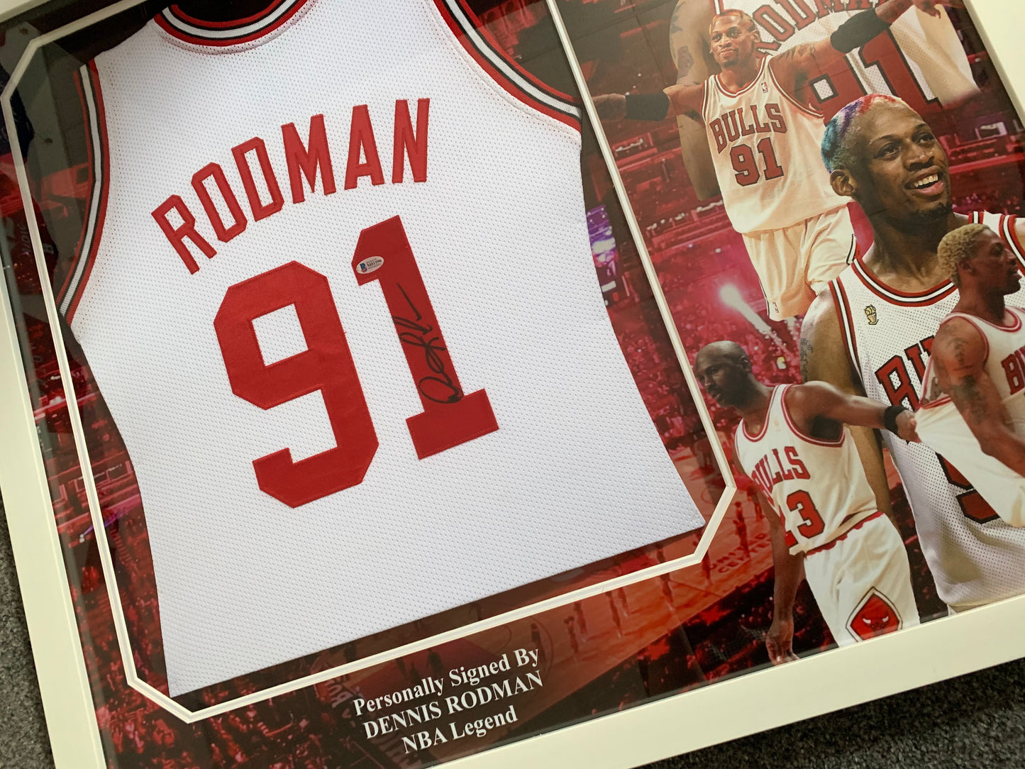 Dennis Rodman Signed Chicago Bulls jersey Shirt