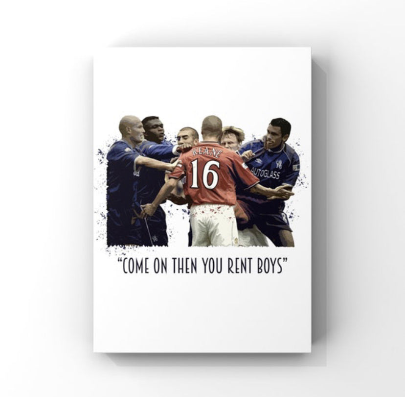 Roy Keane v Chelsea FC print