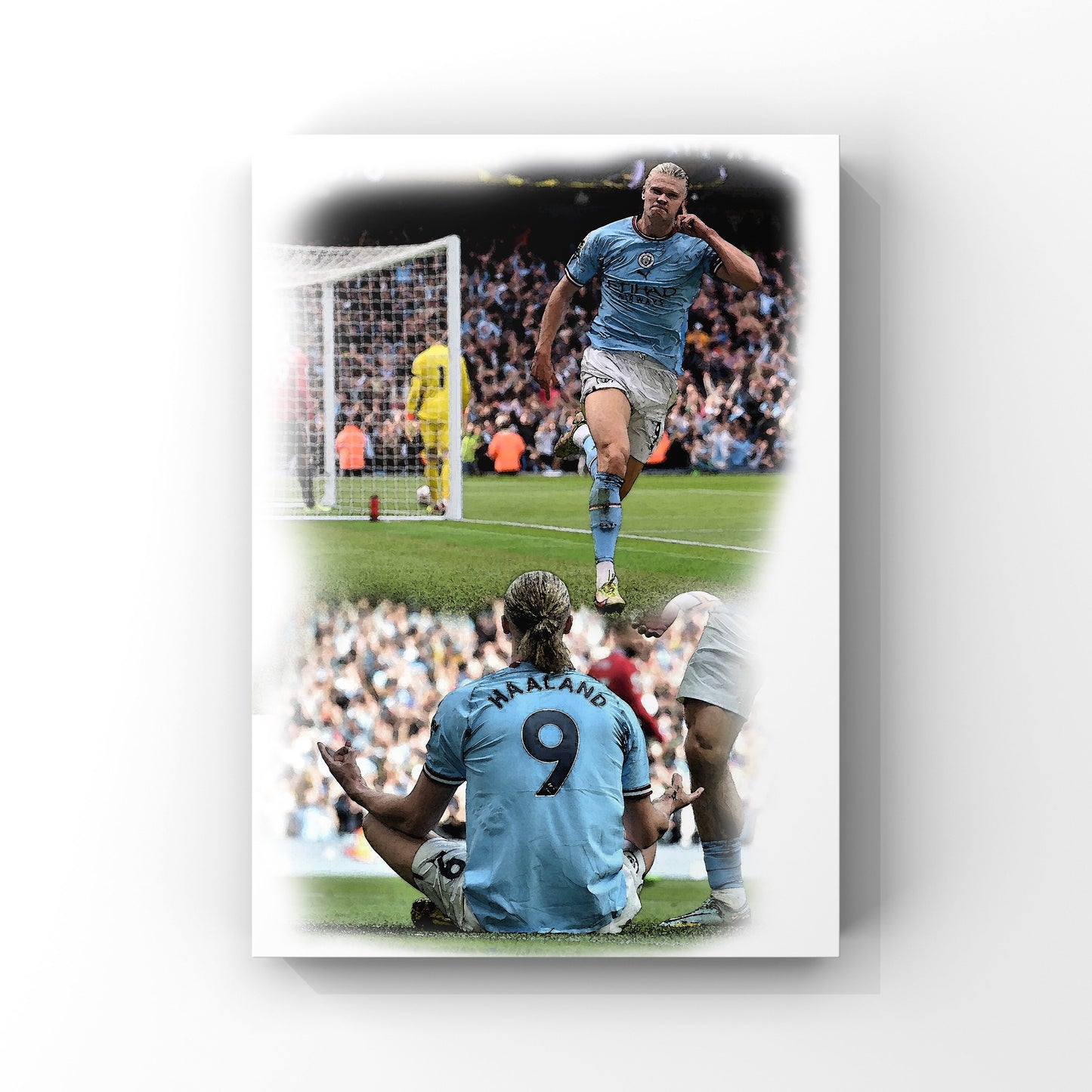 Erling Haaland Manchester City celebration print