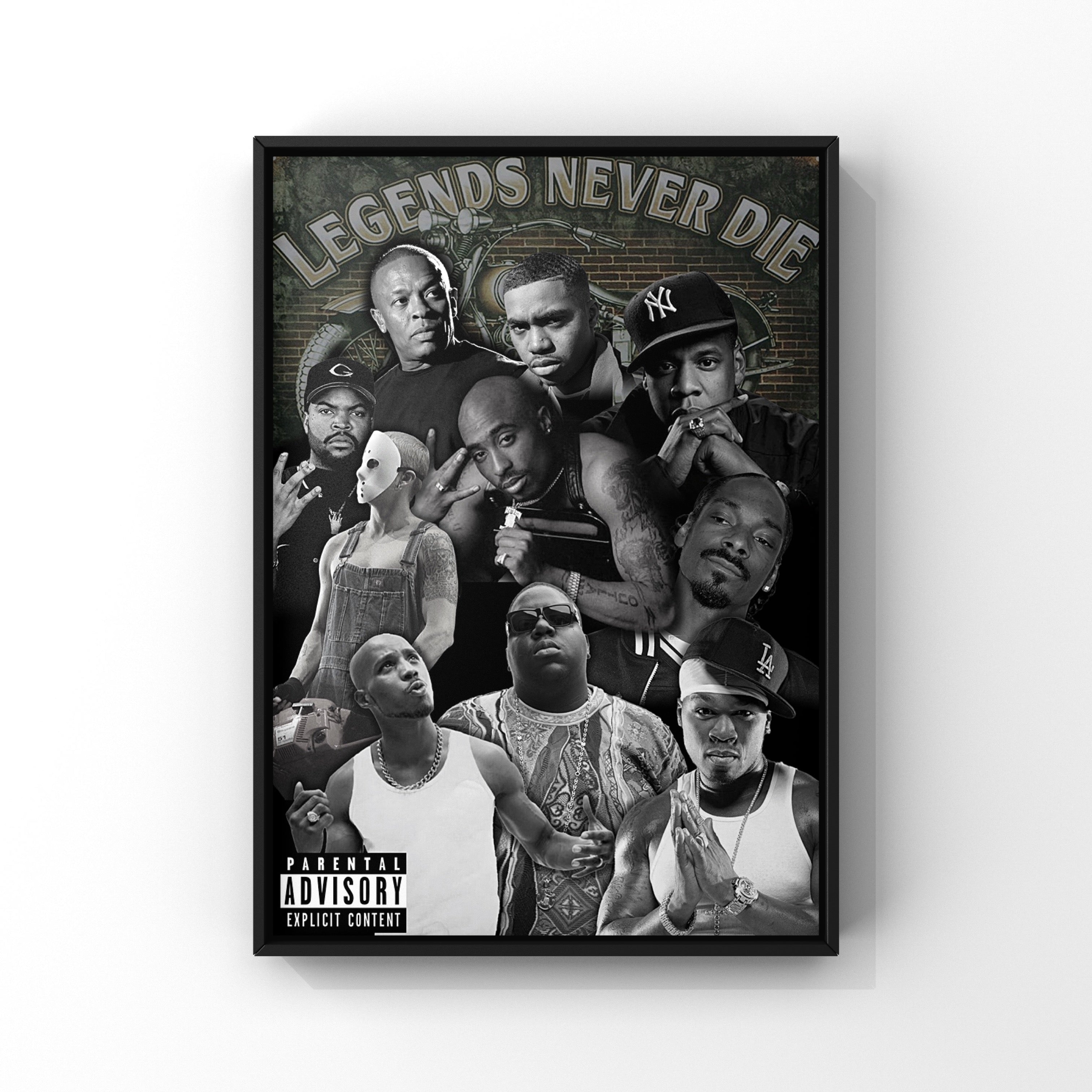 Hip Hop Legends Print – The White Wall Memorabilia