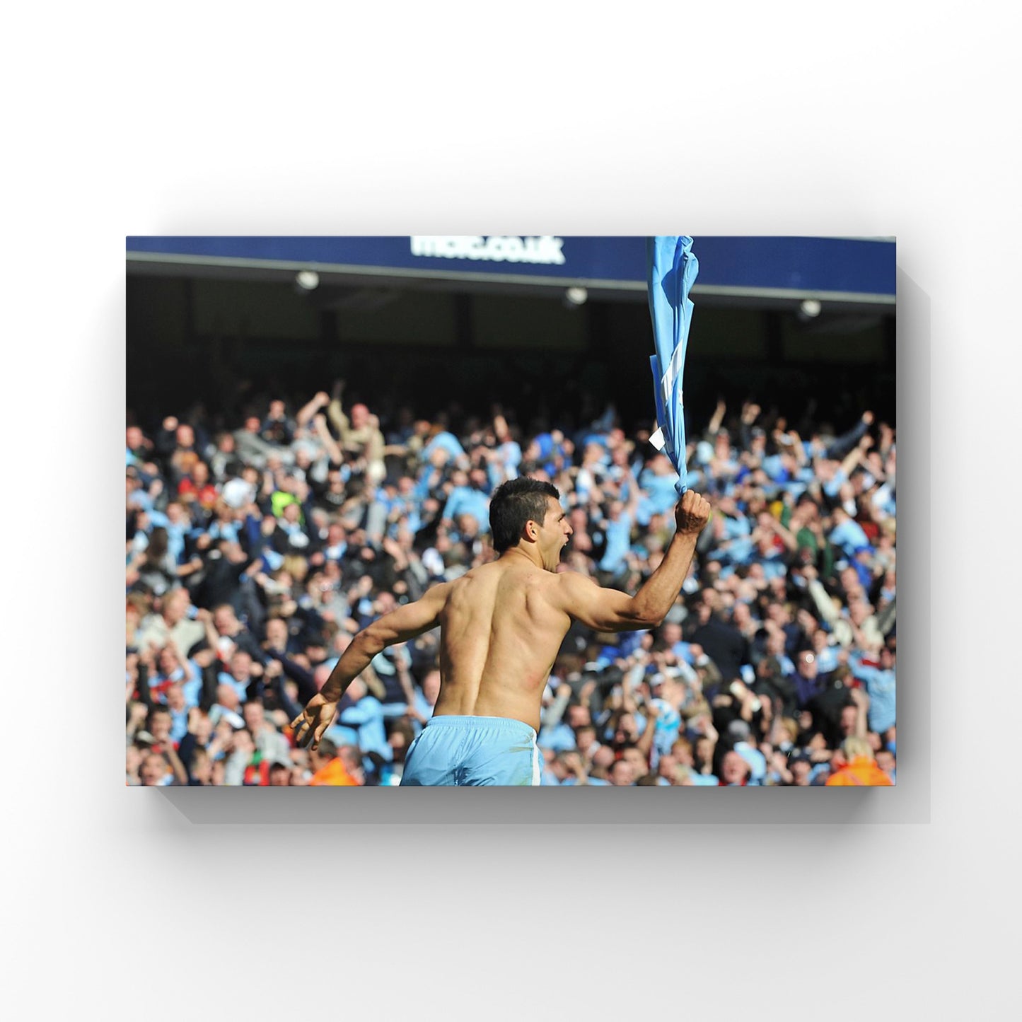 Sergio Aguero A3 unsigned poster