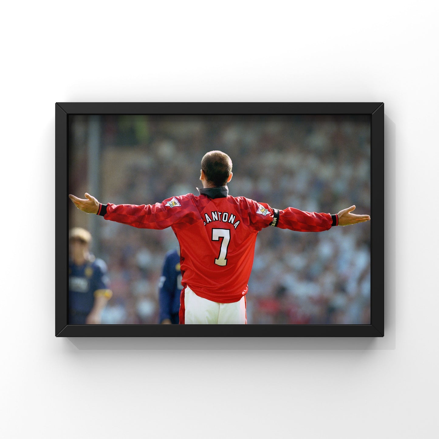 Eric Cantona celebration unsigned poster