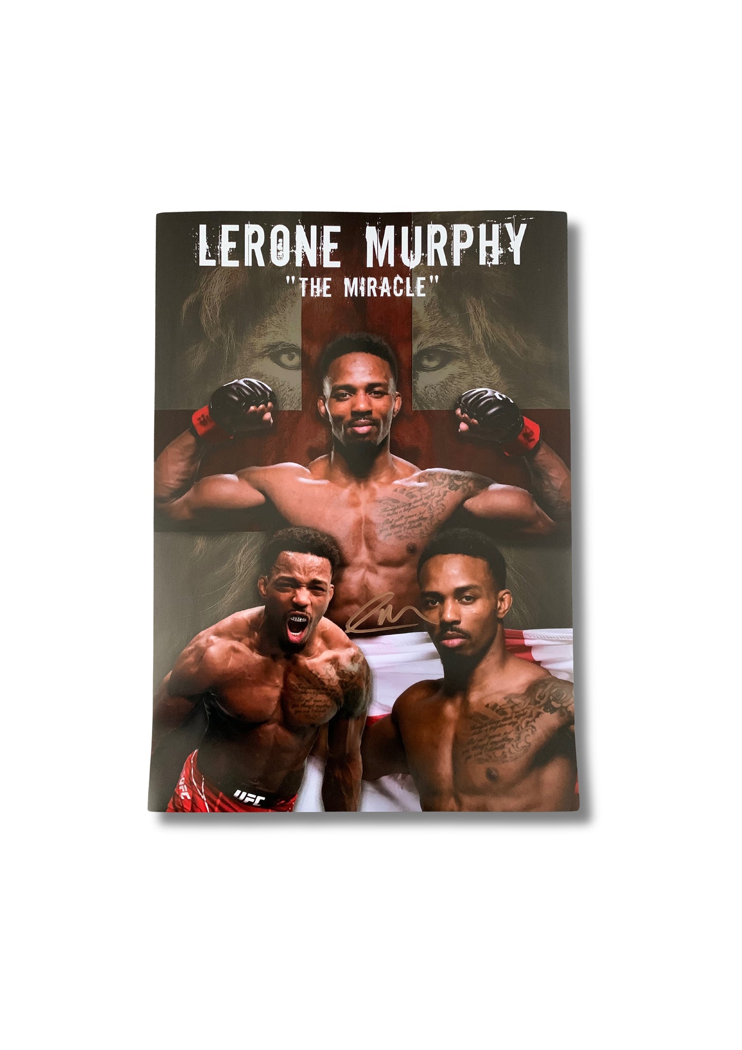 Lerone Murphy UFC signed montage poster