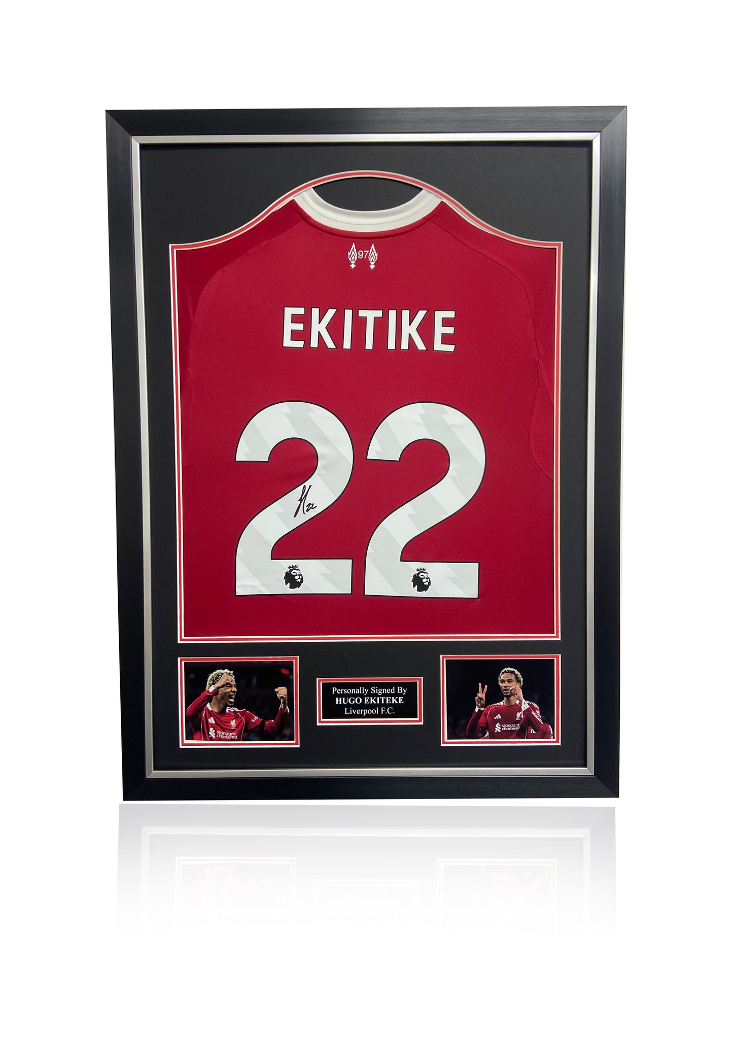 Hugo Ekiteke Liverpool signed framed shirt