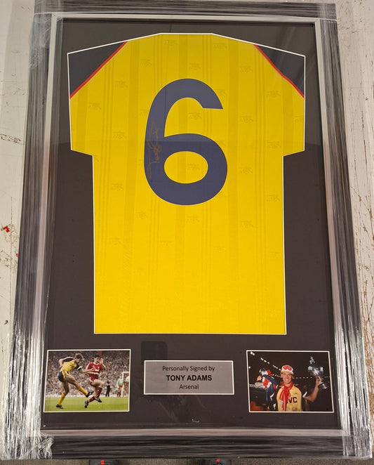 Tony Adams Arsenal signed framed football shirt