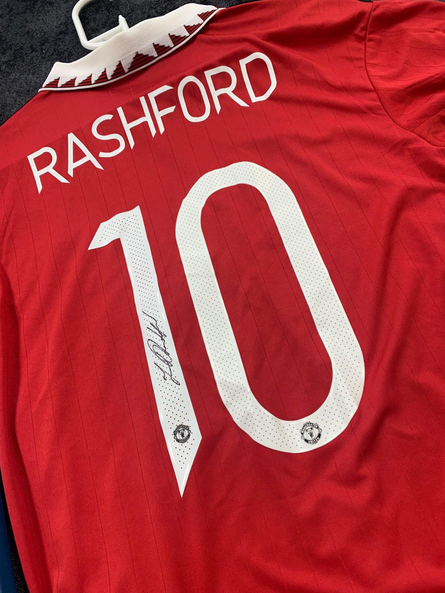 Marcus Rashford signed framed Manchester United shirt