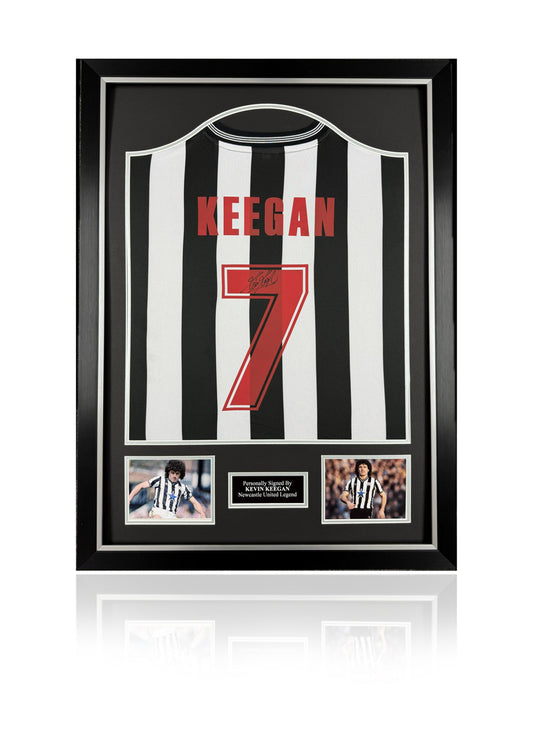 Kevin Keegan Newcastle United framed signed shirt