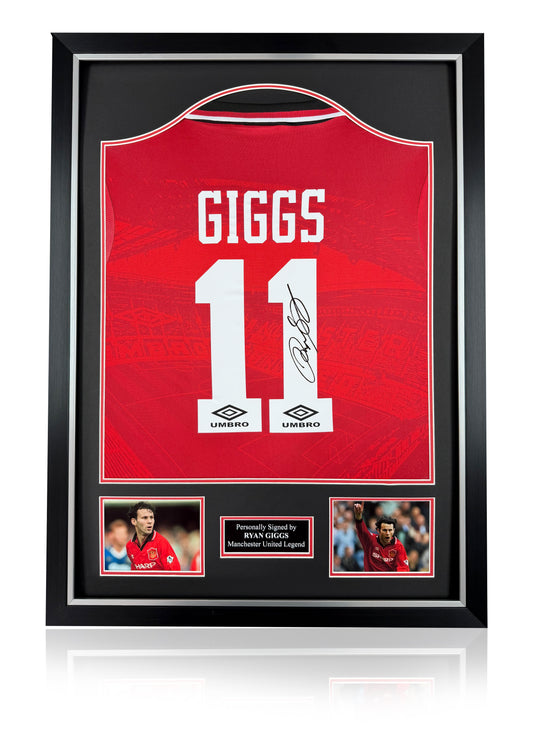 Ryan Giggs Manchester United 94/96 signed framed shirt