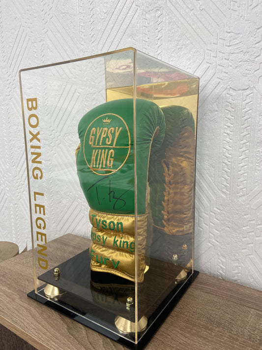 Tyson Fury The Gypsy King signed glove in acrylic box