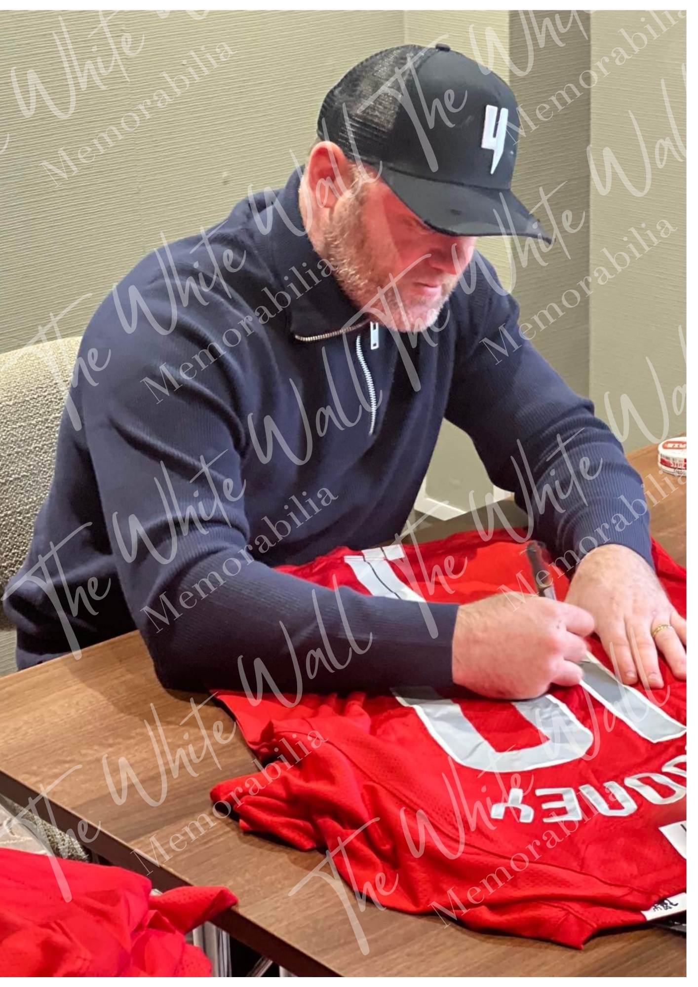 Wayne Rooney signed 2008 Manchester United deluxe medal frame shirt