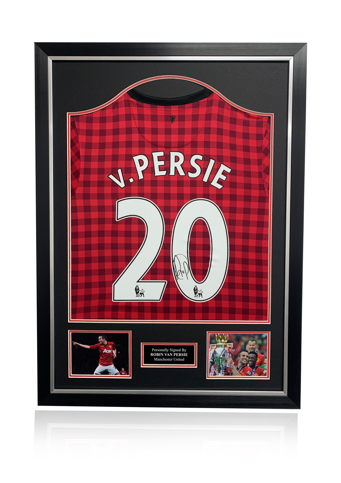 Robin Van Persie Manchester United signed framed football shirt