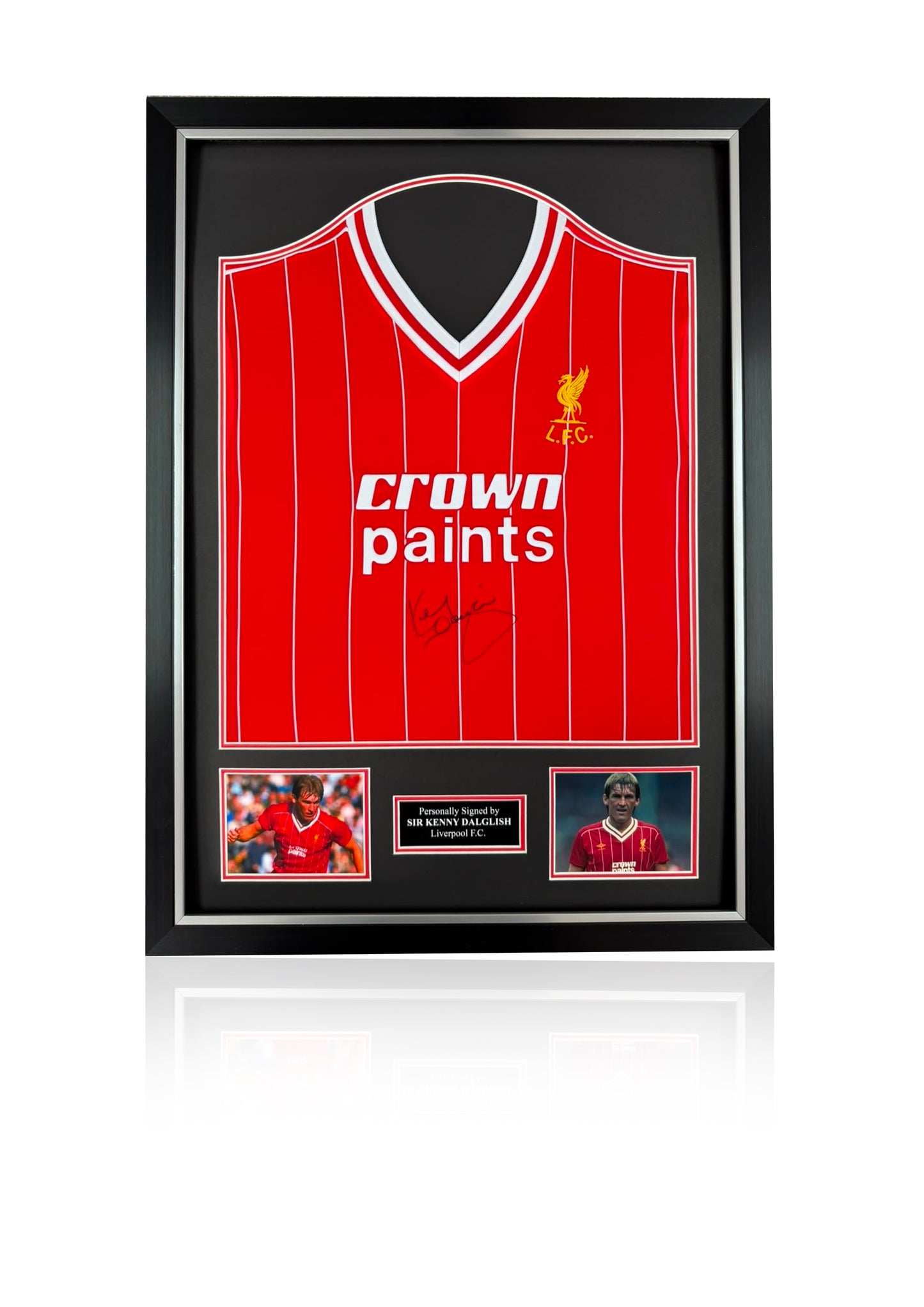 Kenny Dalglish signed framed 1982-83 Liverpool FC shirt LFC