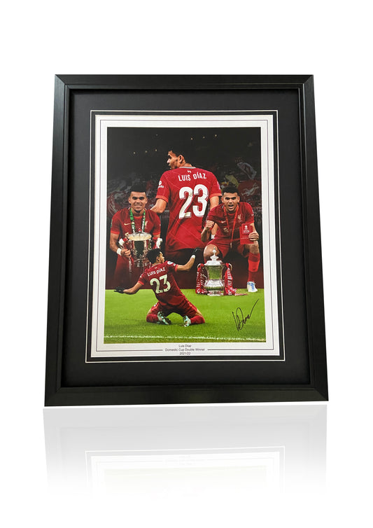 Luis Diaz Liverpool framed Signed Photo memorabilia