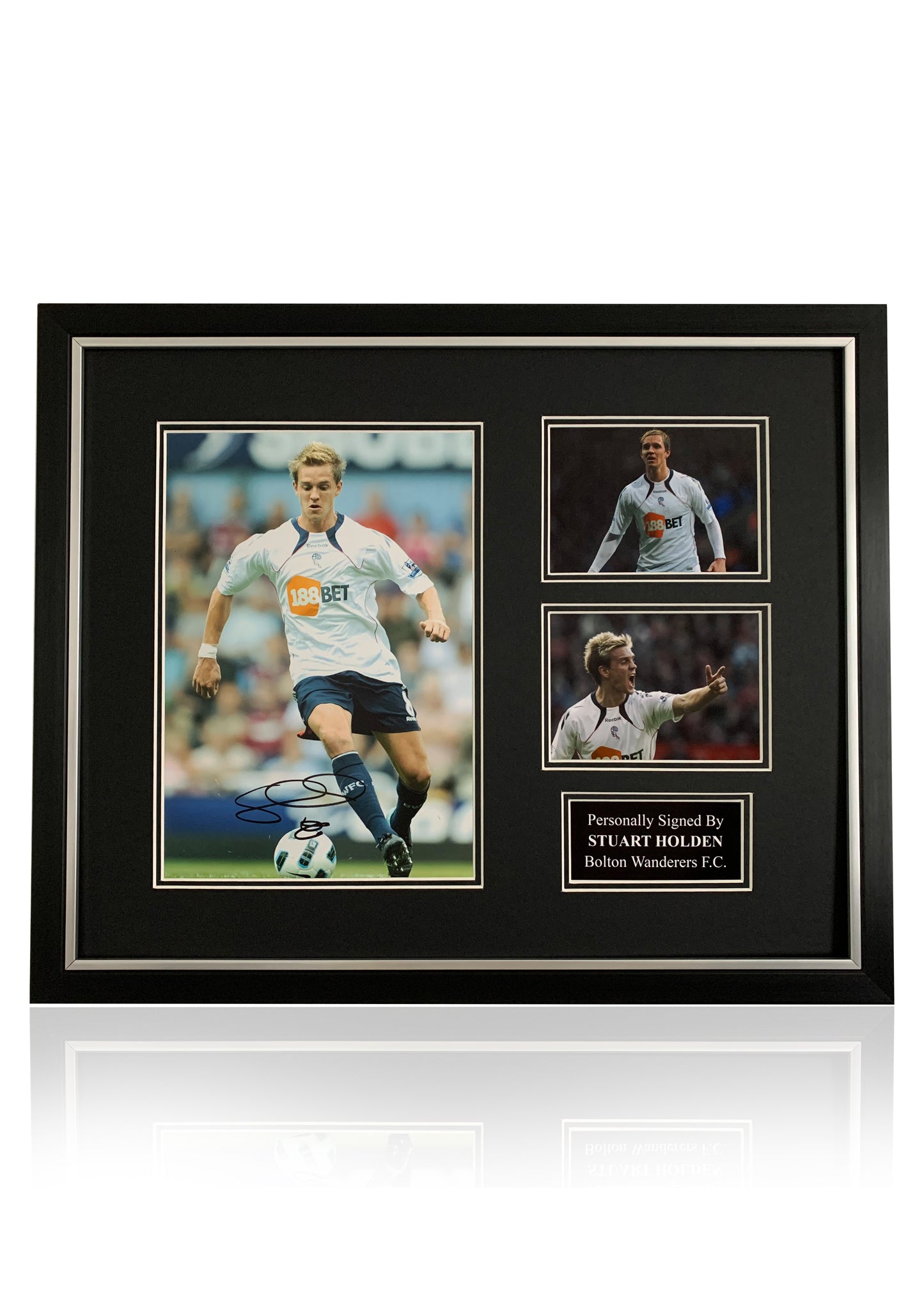 Stuart Holden Bolton Wanderers signed framed photo montage