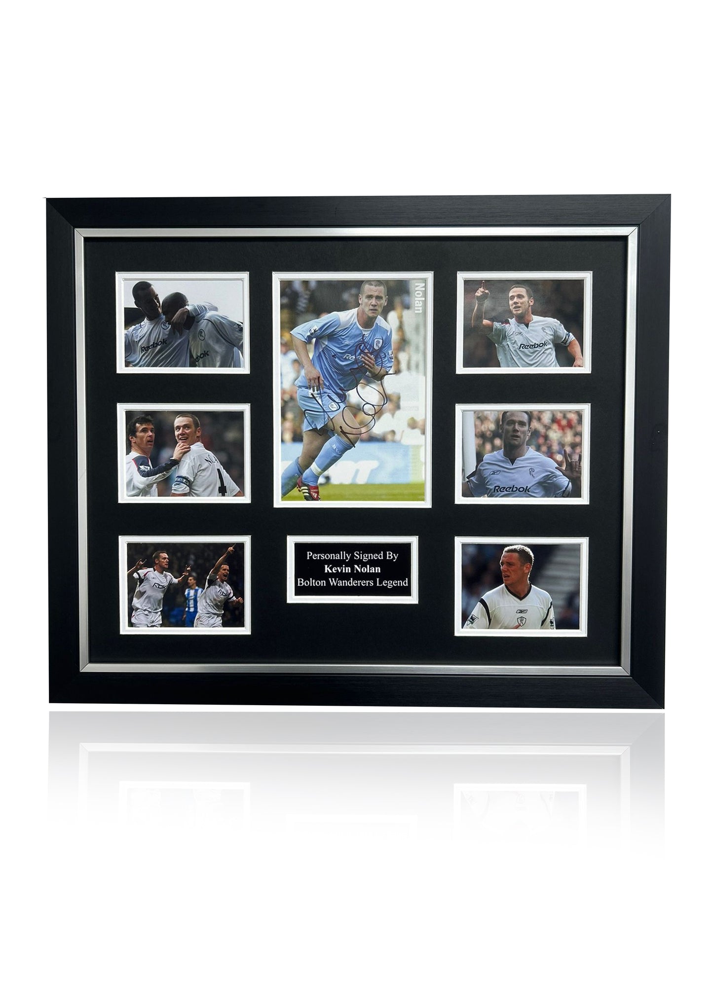 Kevin Nolan Bolton Wanderers signed framed photo montage