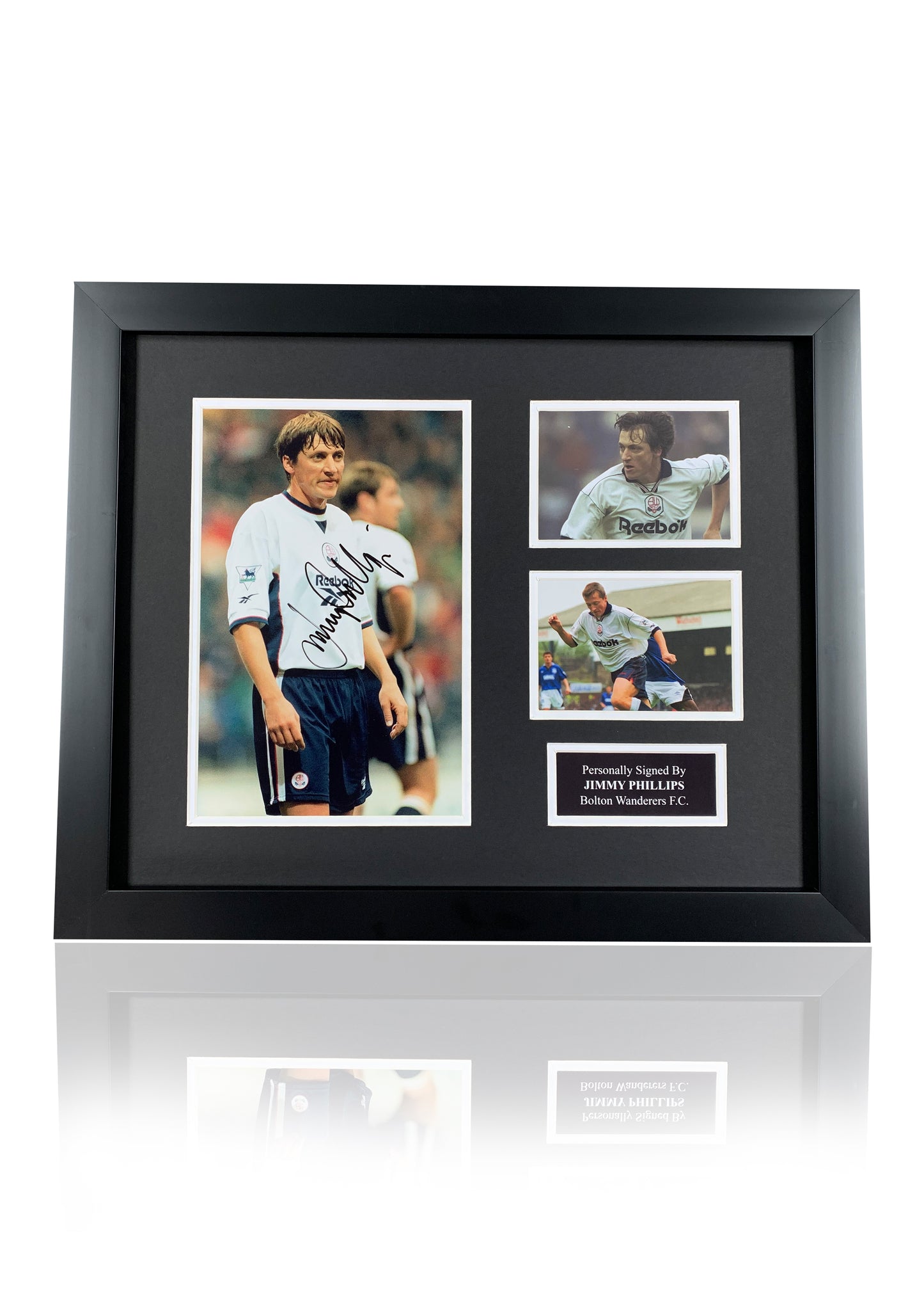 Jimmy Phillips Bolton Wanderers signed frame photo montage