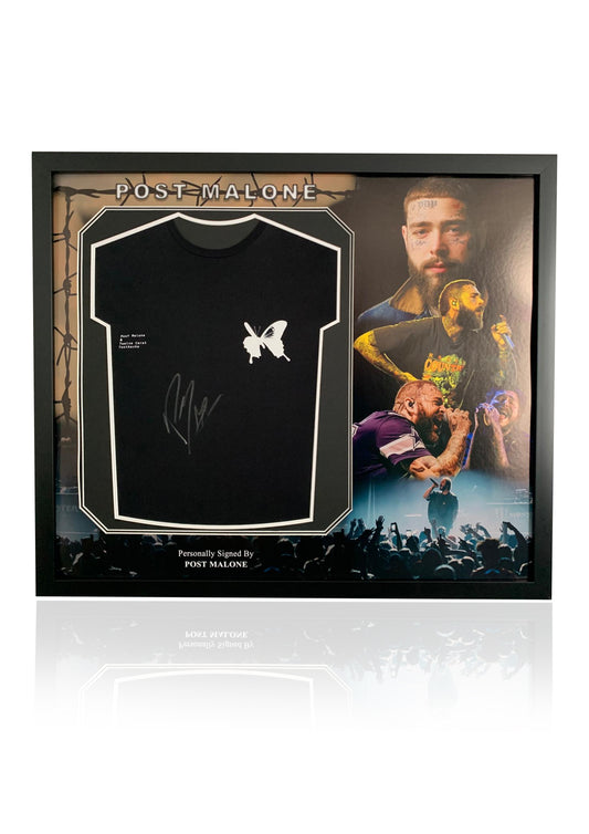 Post Malone singer music signed framed t shirt