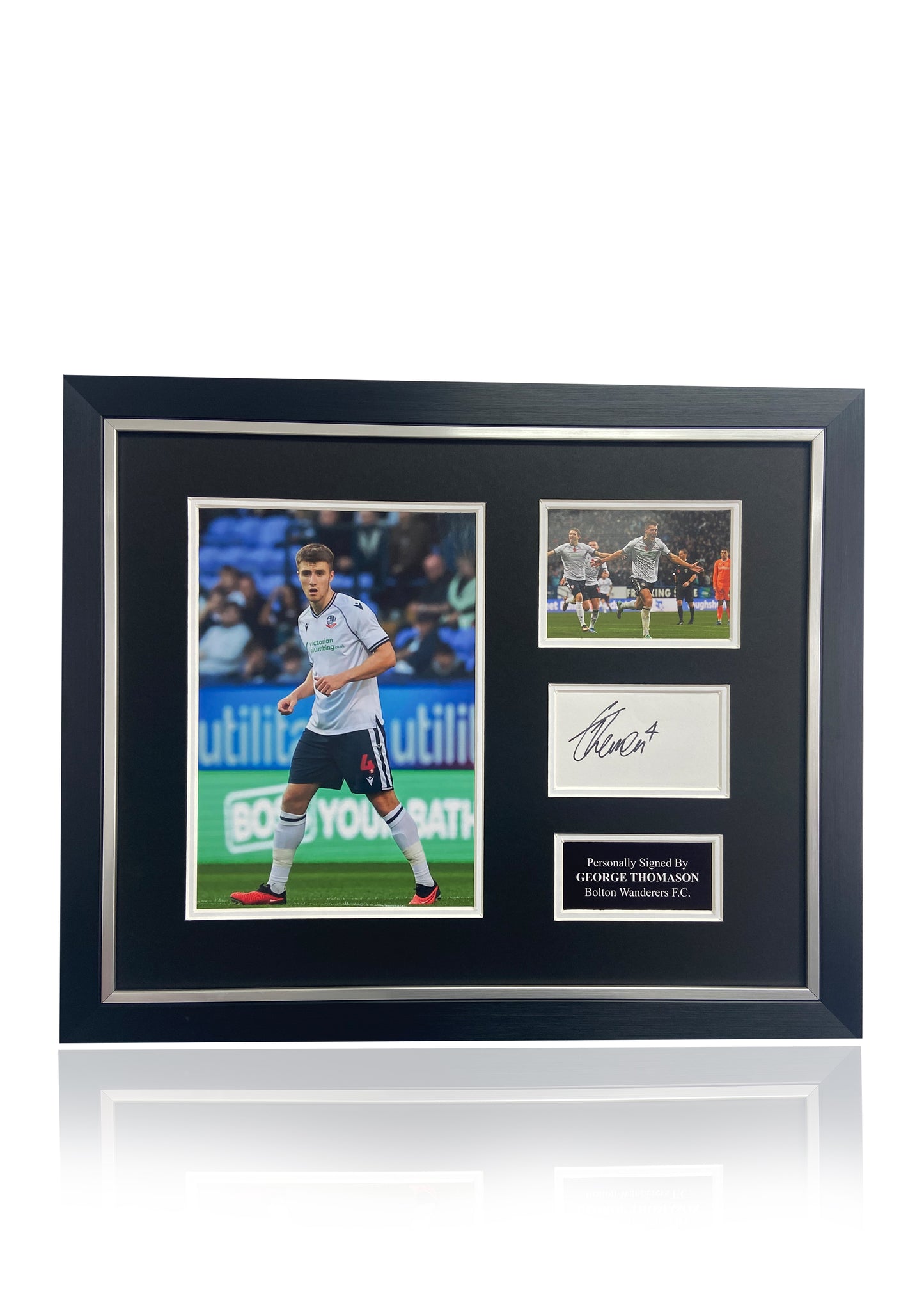 George Thomason Bolton Wanderers F.C. signed photo montage