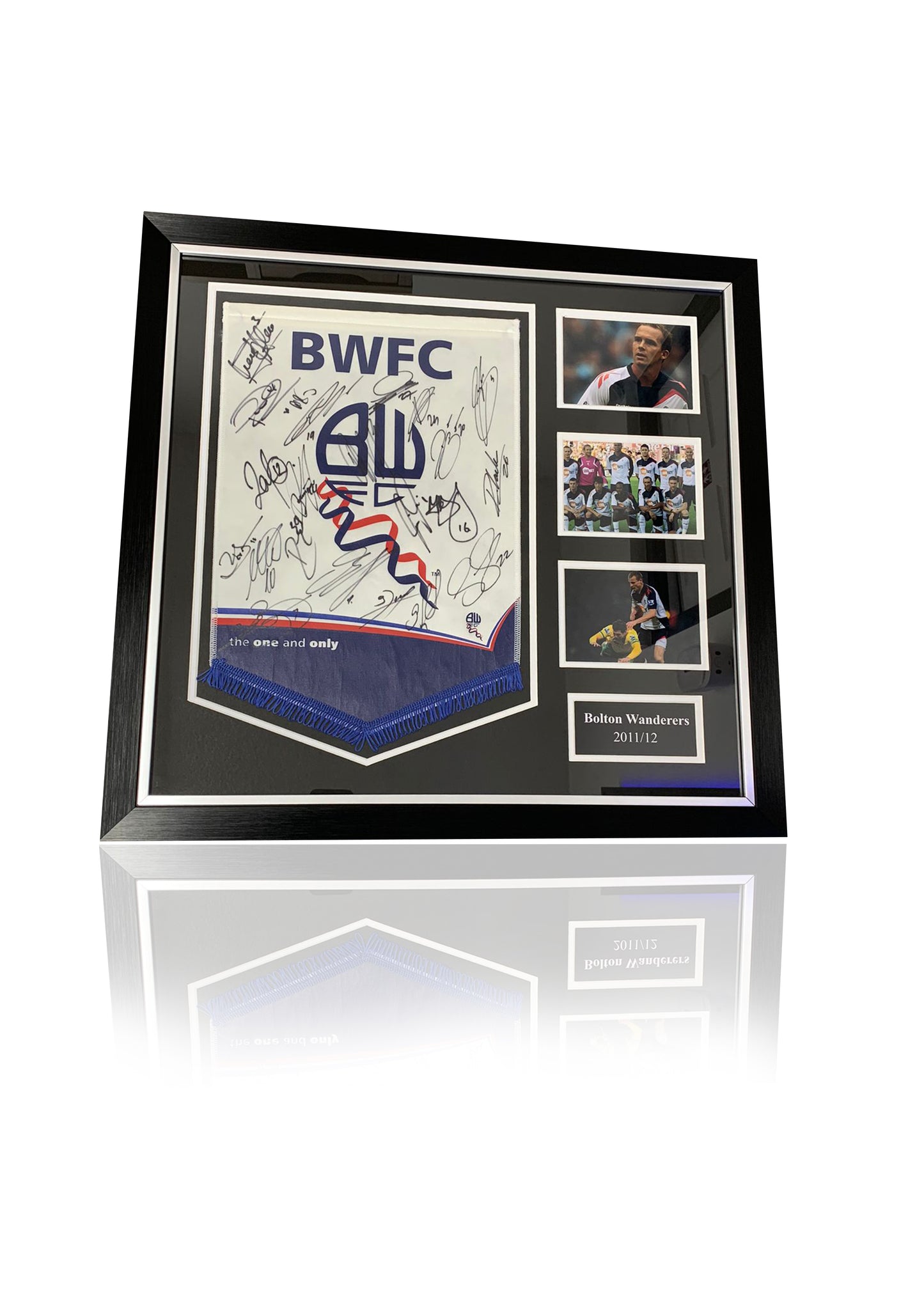 Bolton Wanderers Framed Signed Pennant 2011/2012