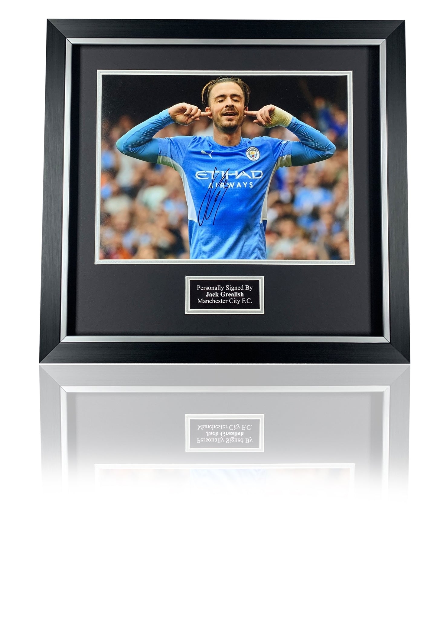 Jack Grealish framed signed Manchester City photo