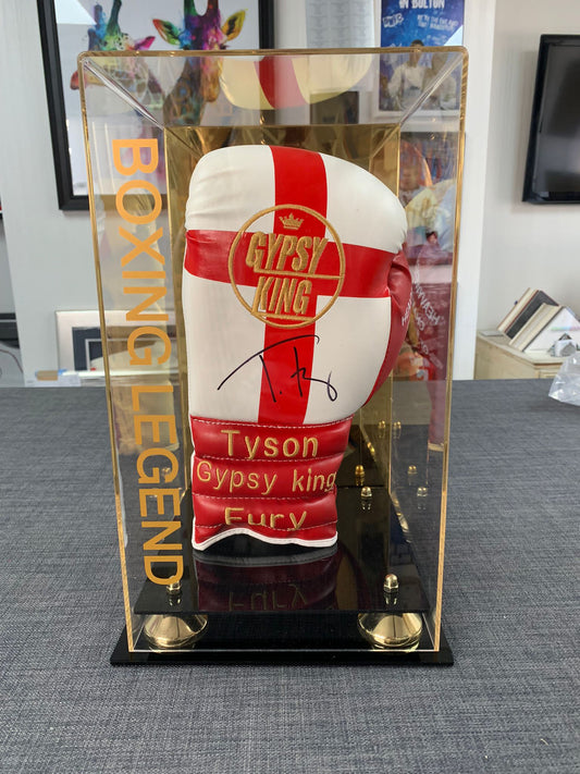 Tyson Fury The Gypsy King signed glove in acrylic box