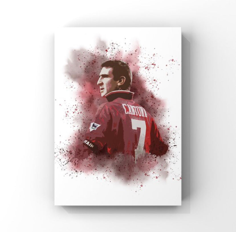 Eric Cantona Manchester United number 7 print