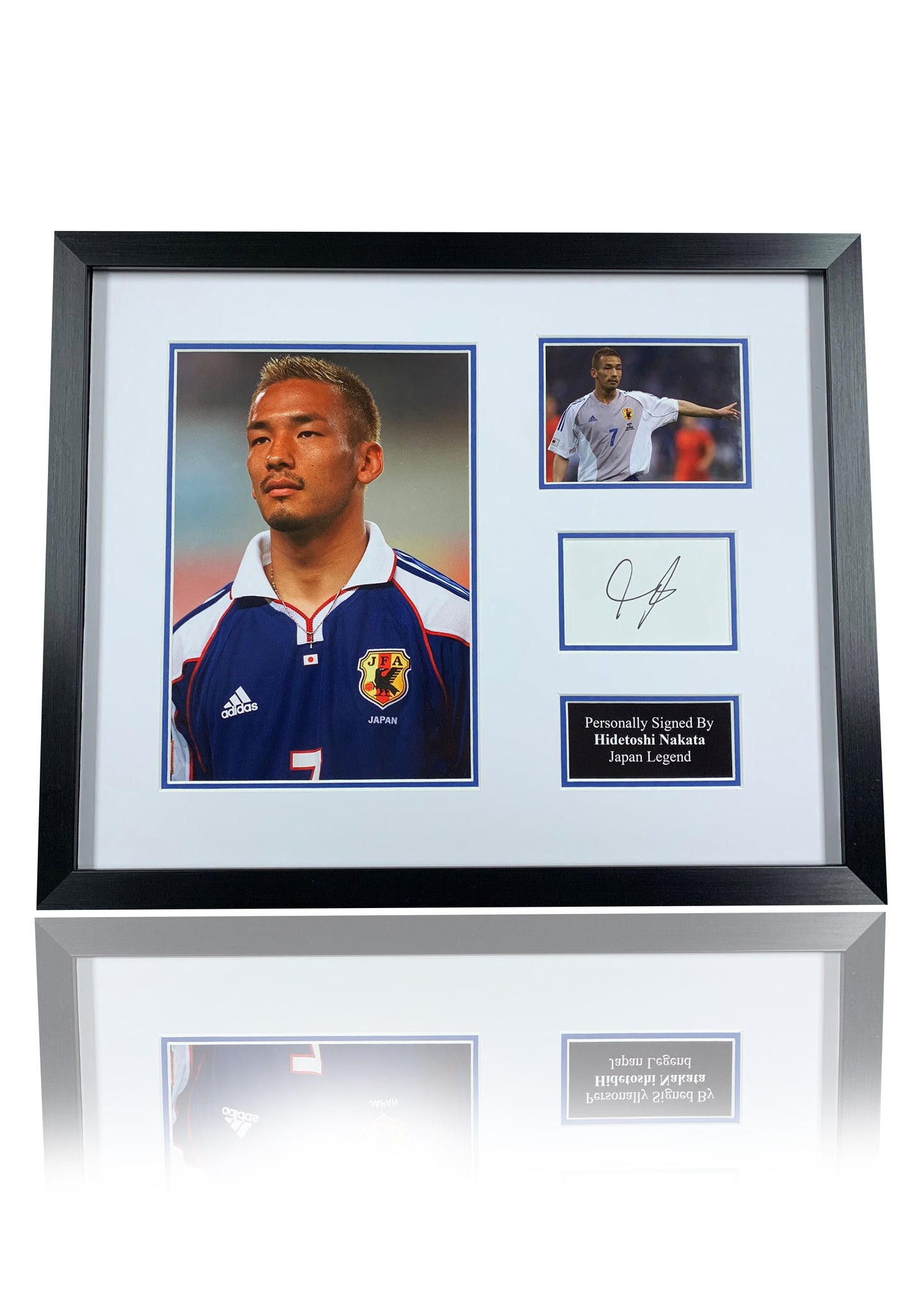 Hidetoshi Nakata Bolton Wanderers FC signed framed photo montage