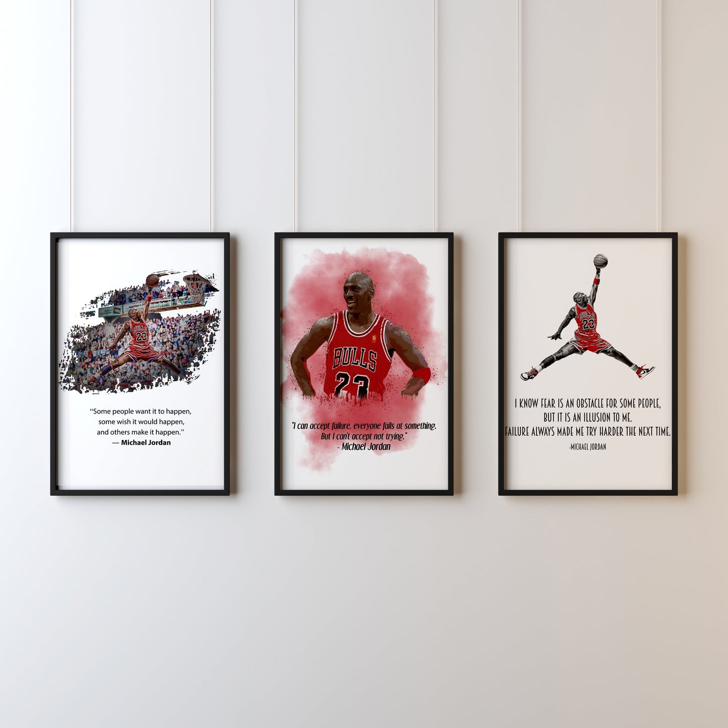 Michael Jordan set of 3 prints