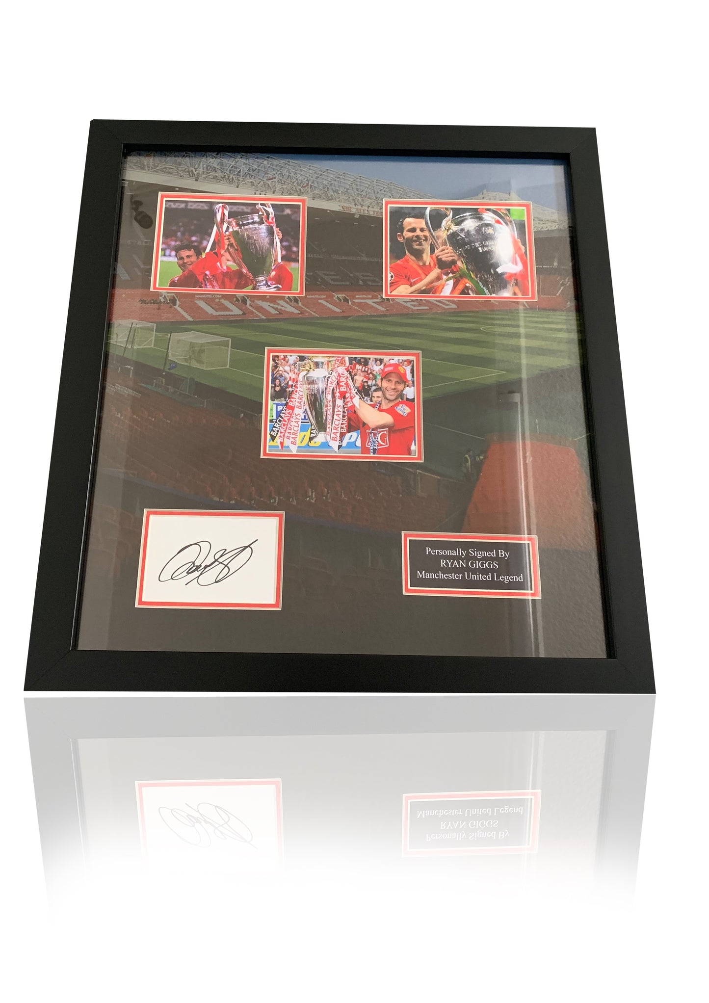 Ryan Giggs Manchester United signed framed photo montage