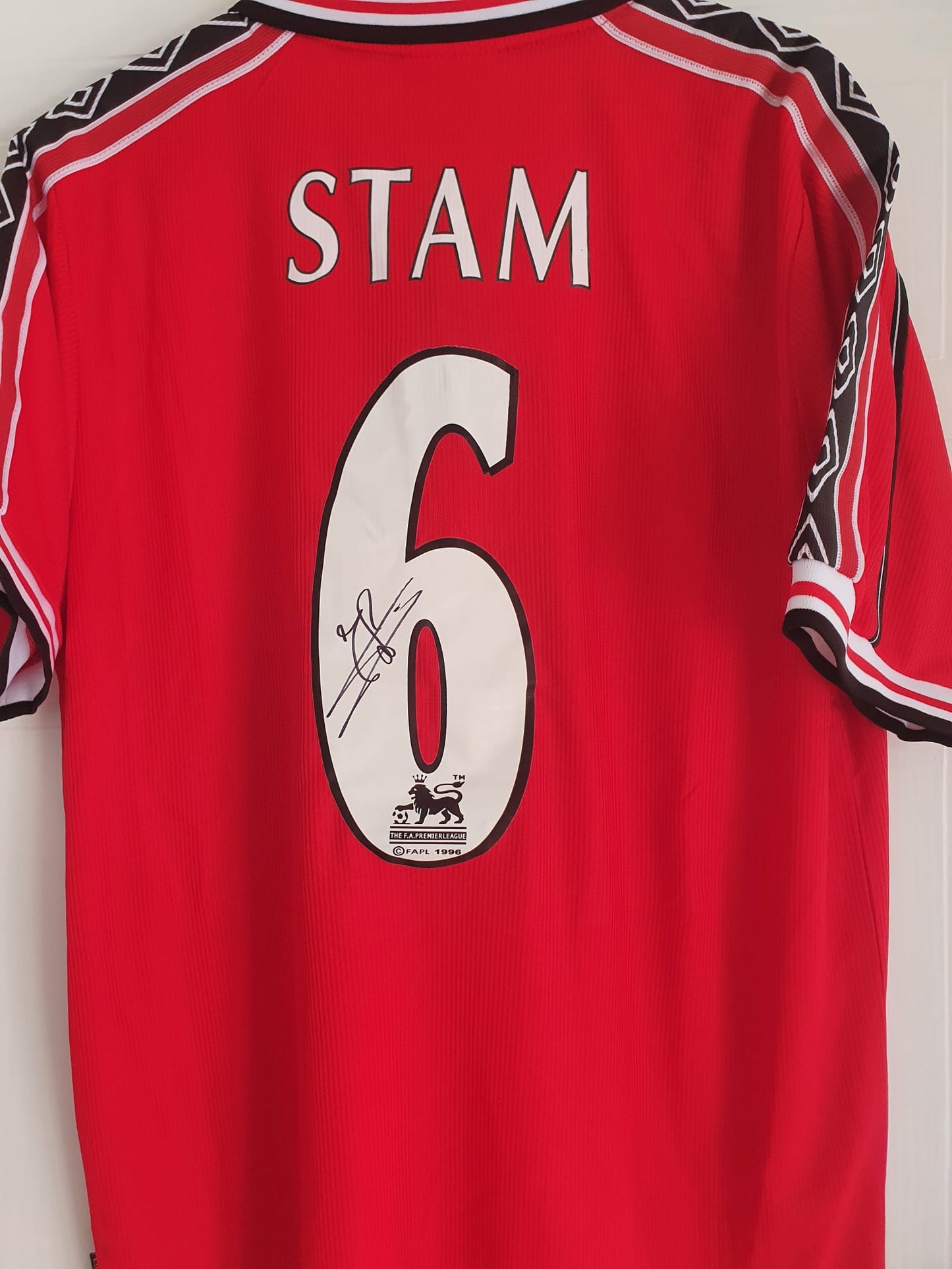 Jaap Stam Signed 1999 Manchester United Shirt