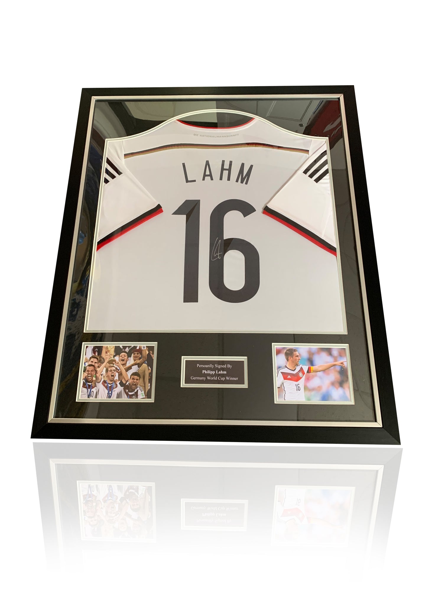 Philipp Lahm Germany World Cup winner signed framed shirt