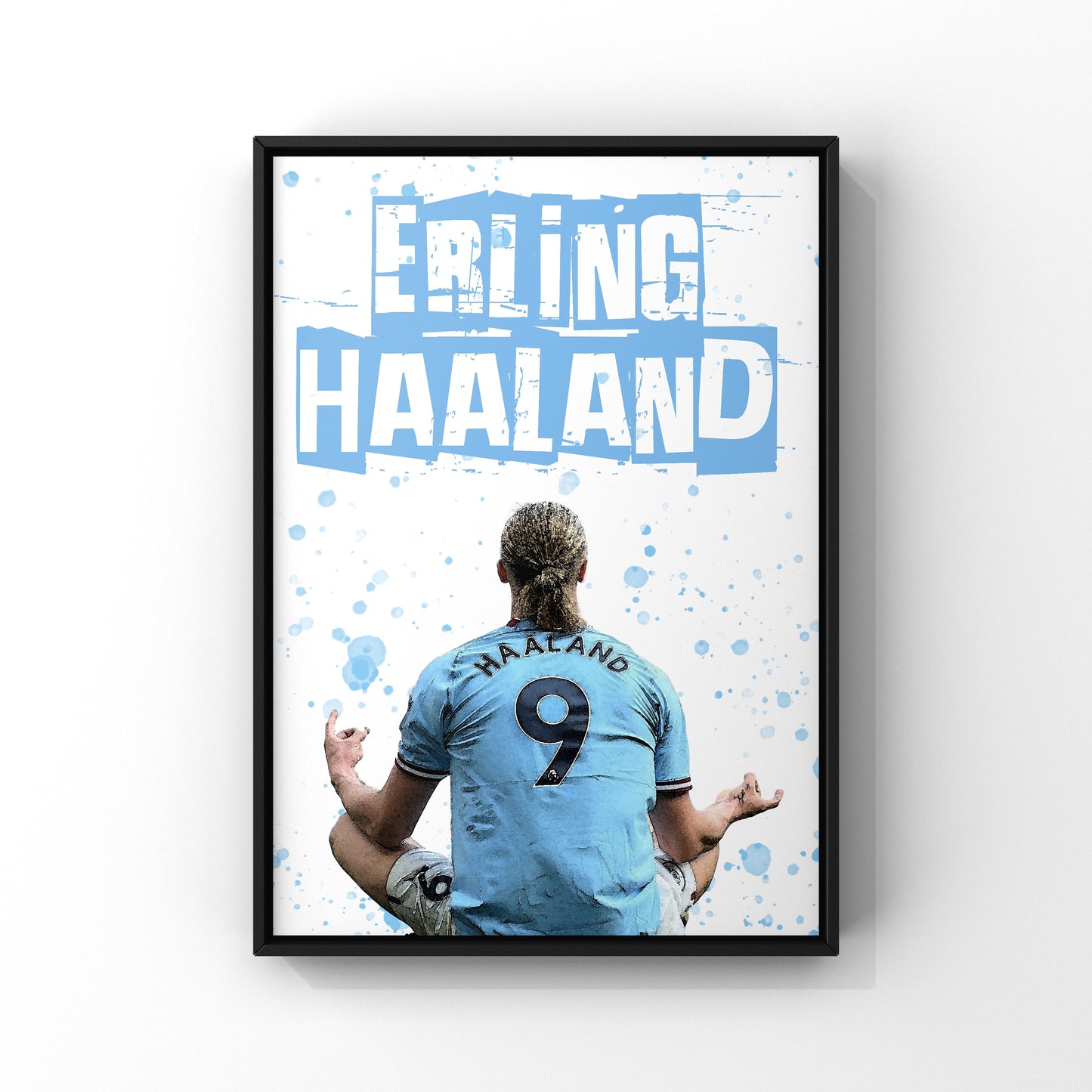 Erling Haaland Manchester City celebration print