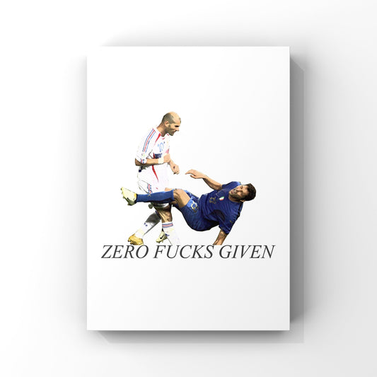 Zidane headbutt print